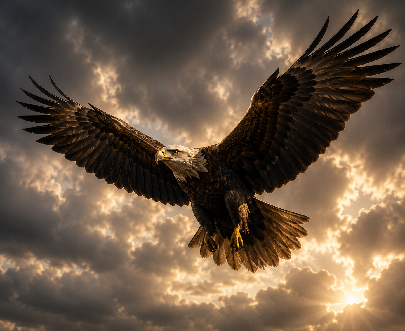 Eagle flying